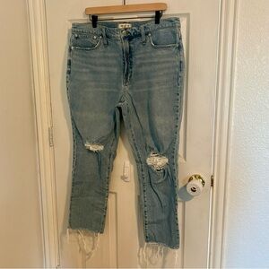 Madewell “The Perfect Vintage Jean” Distressed Size 33